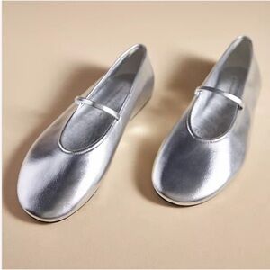 Jeffery Campbell dancerina ballet flat in silver